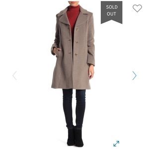 Anne Klein Wool & Cashmere Blend Coat